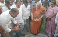 आलेगाव येथिल प्रा अंजली ताई अंबेडकर यांच्या हस्ते विविध कामाचे भूमिपूजन