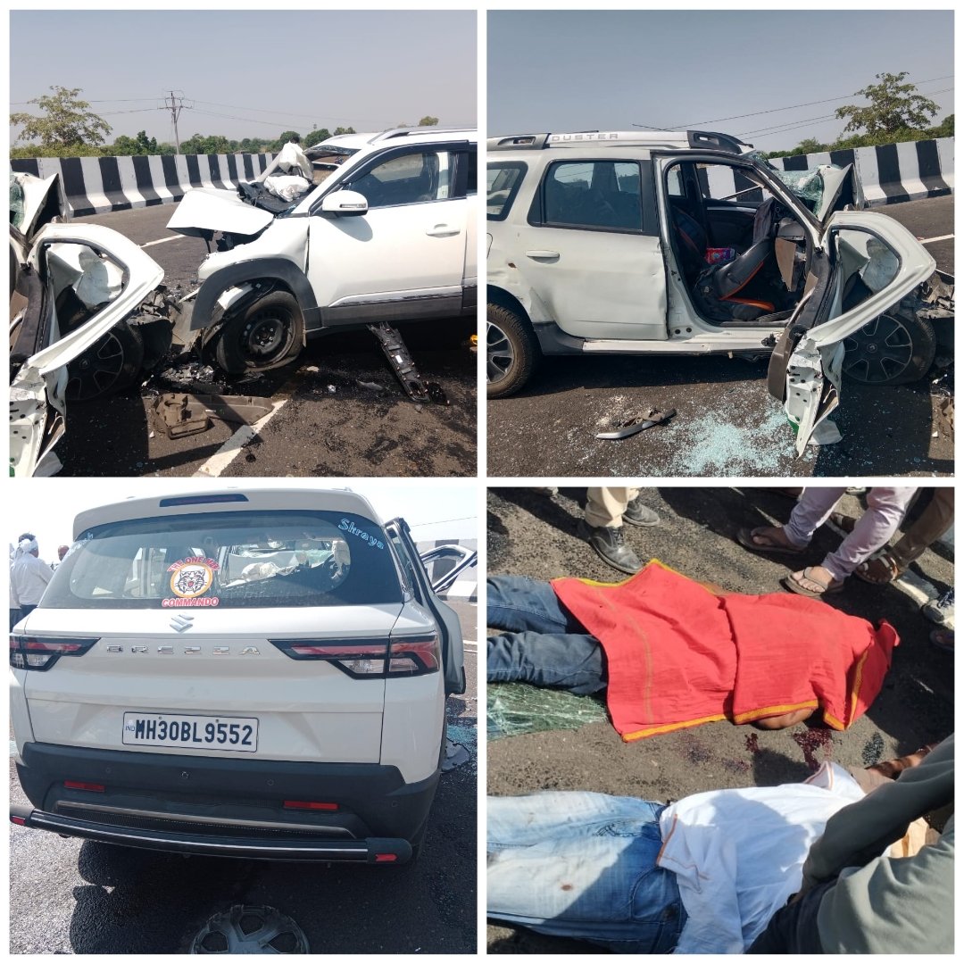 अकोला जिल्ह्यातील पातुर नजीक हायवे वर दोन वाहनांचा भीषण अपघात सहा जण ठार ! आमदार किरण सरनाईक यांच्या नातेवाईकांचा समावेश