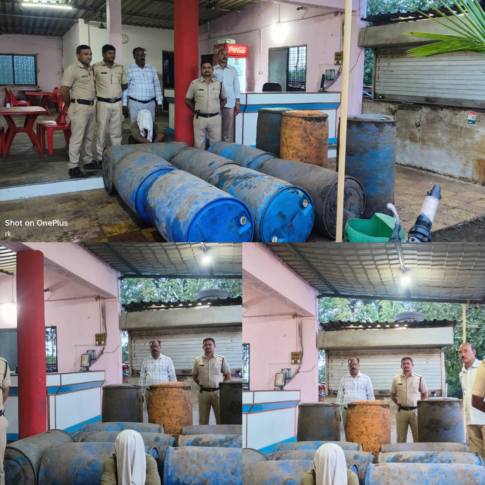 पातुर वाशिम महामार्गावर अवैध डिझेल पेट्रोल विक्री करणाऱ्यावर पातुर पोलिसांची धाड ! पाच लाखाच्या वर मुद्देवाल जप्त
