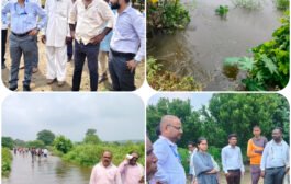 मालेगांव मुंगळा येथे अतिवृष्टी मोर्णा नदीला मोठा महापूर सात ते आठ गावाला पुराचा फटका