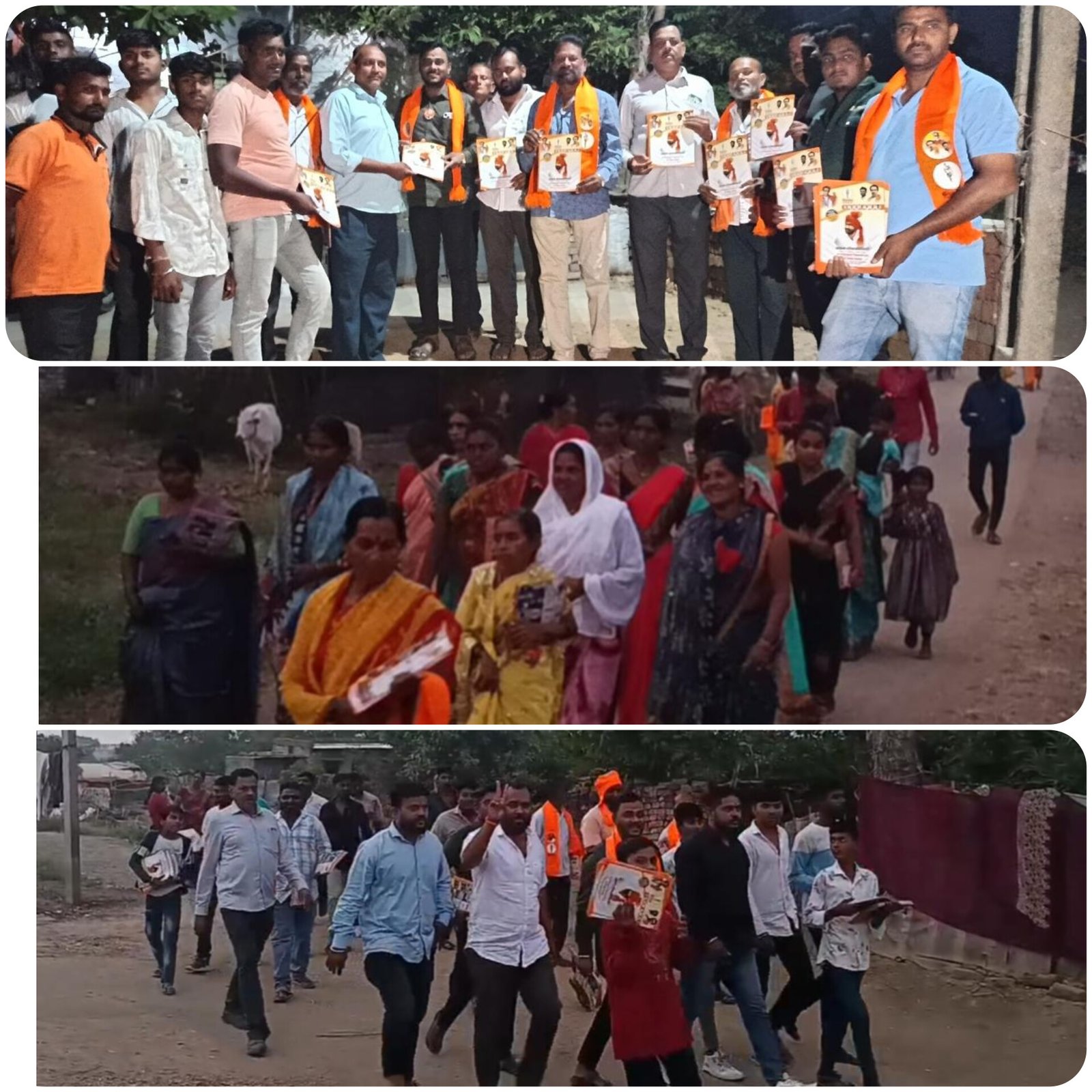 पातुर शहरात महा विकास आघाडीचे उमेदवार नितीन देशमुख यांच्या प्रचारात आघाडी