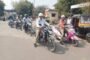 पातुर पोलिसांचे शहरात मुख्य मार्गाने हेल्मेट सह मोटार सायकल रॅलीचे पतसंचलन