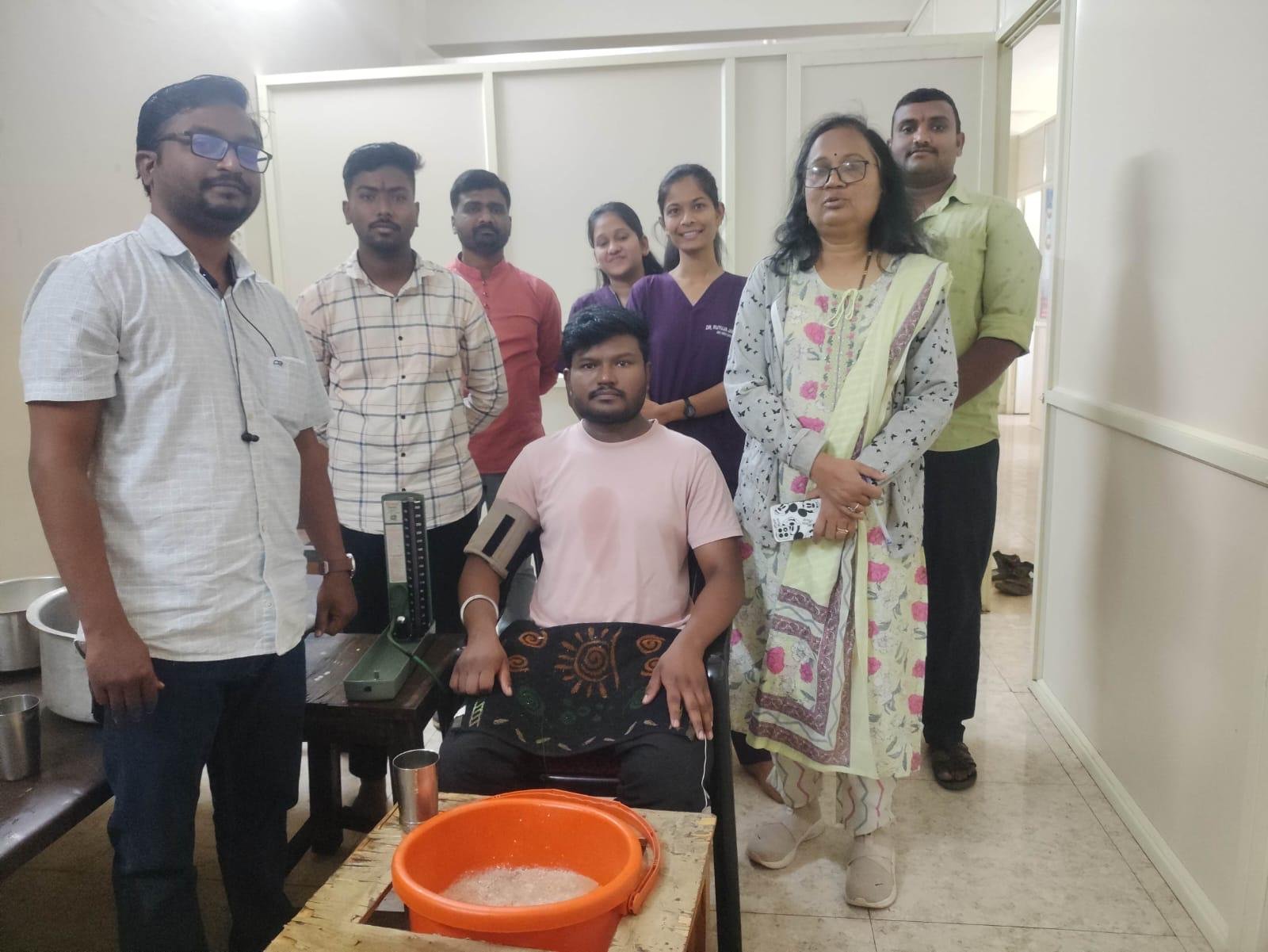 डॉ. वंदनाताई ज.ढोणे ग्रामीण आयुर्वेद महाविद्यालया कडून भव्य वासंतीक वमन शिबिर आयोजित