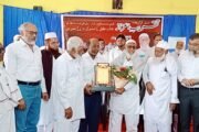 राष्ट्रीय स्तरावर उर्दू भाषेची ओळख व संवर्धनासाठी चा लढा मा.सर्वोच्च न्यायालयात जिंकल्यावर सैय्यद बुऱ्हान ठेकेदार यांचा भव्य सत्कार