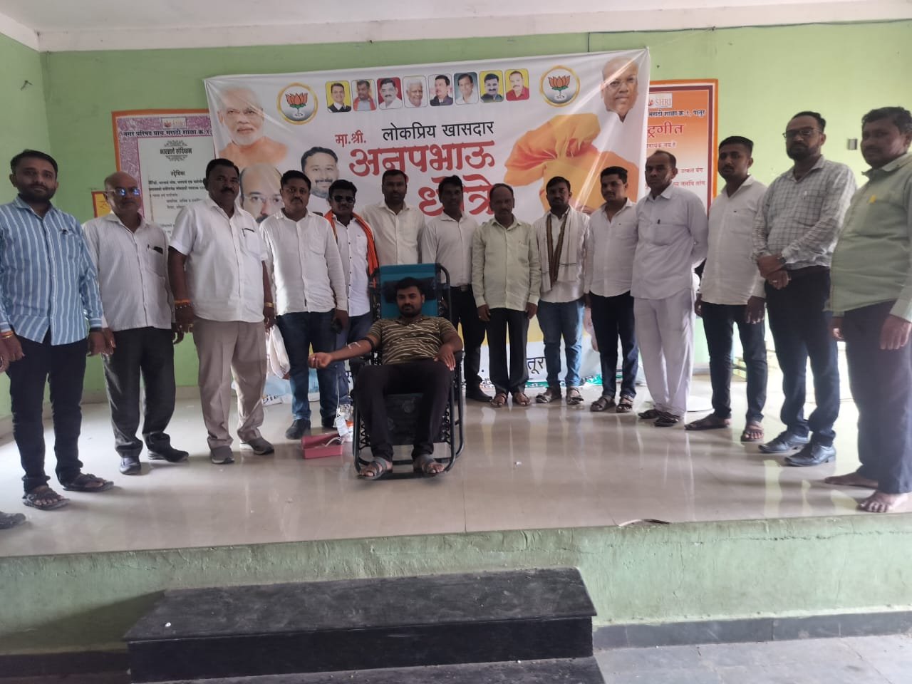 खासदार मा.श्री अनुपदादा धोत्रे यांच्या वाढदिवसानिमित्य भारतीय जनता पार्टीच्या वतीने रक्तदान शिबिर व सत्कार सोहळ्याचे आयोजन