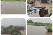 पातुर तालुक्यातील उमरा येथे ढगफुटी