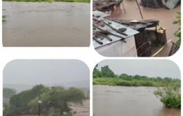 पातुर तालुक्यातील उमरा येथे ढगफुटी