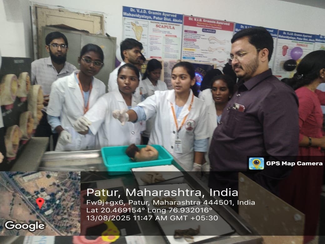 पातुर येथील आमदार डॉक्टर राहुल पाटील शैक्षणिक संकुलात शारीर रचना विभागाच्या वतीने अवयव दान सप्ताहाचे आयोजन